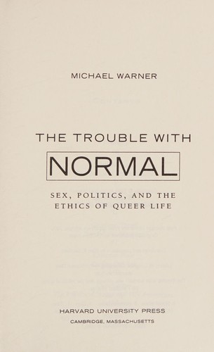 Cover for The trouble with normal