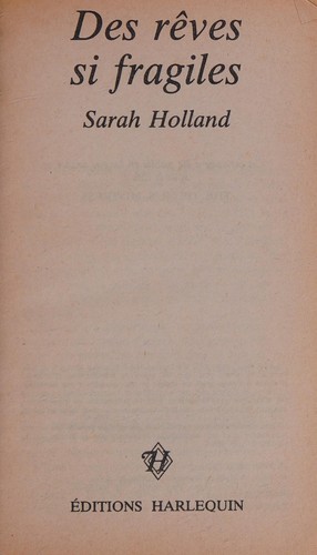 Cover for Des Rêves si fragiles