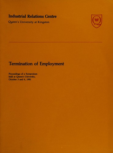 Cover for Termination of employment