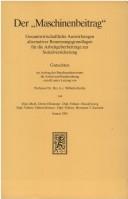 Cover for Der " Maschinenbeitrag"