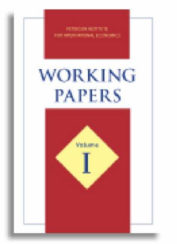 Cover for Working Papers
