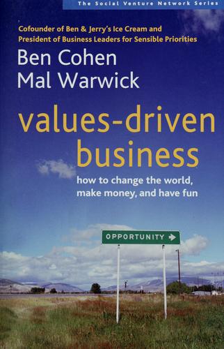 Cover for Values-driven business