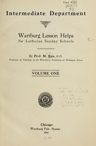 Cover for Wartburg lesson helps for Lutheran Sunday schools