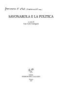 Cover for Savonarola e la politica