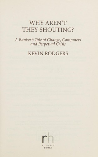 Cover for Why Aren't They Shouting?