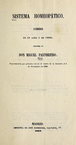 Cover for Sistema homeopático