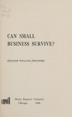 Cover for Can small business survive?