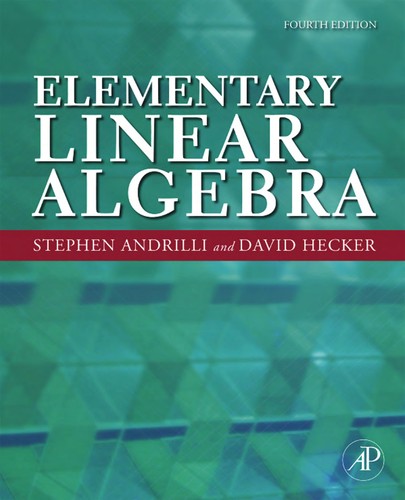 Cover for Elementary linear algebra