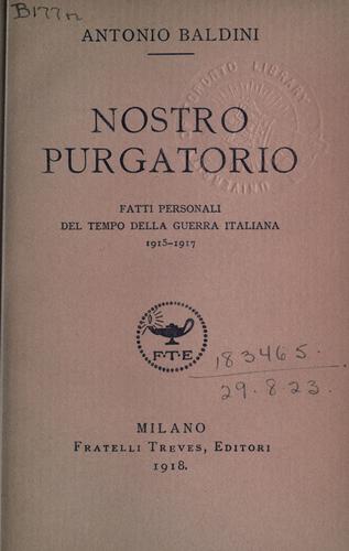 Cover for Nostro purgatorio