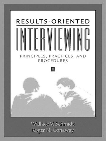 Cover for Results-oriented interviewing