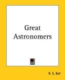 Cover for Great Astronomers