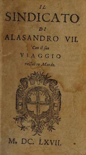 Cover for Il sindicato di Alasandro VII