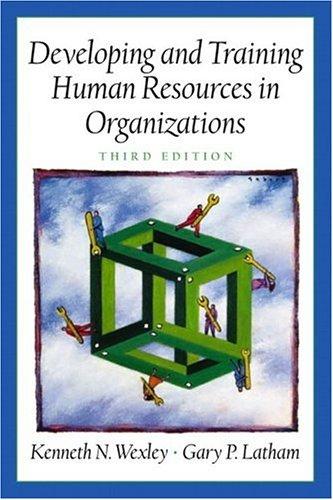 Cover for Developing and Training Human Resources in Organizations (3rd Edition)