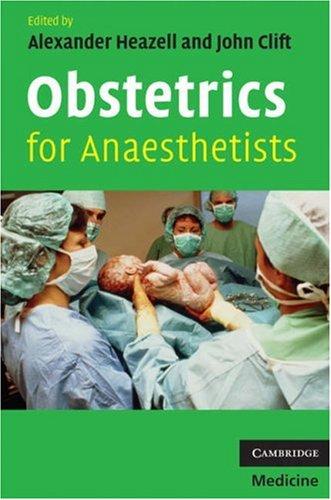 Cover for Obstetrics for Anaesthetists