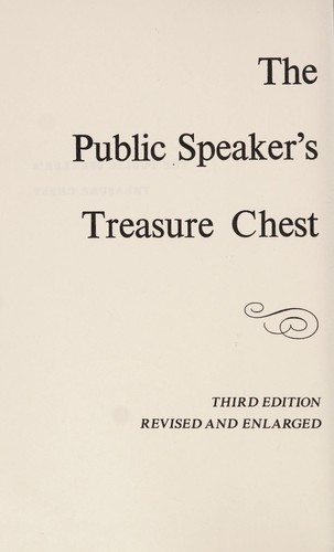 Cover for The public speaker's treasure chest