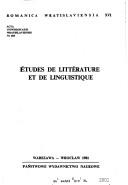 Cover for Le Symbolisme en France et en Pologne