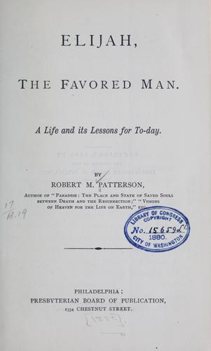 Cover for Elijah