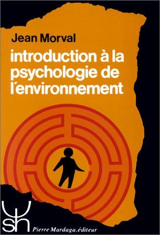 Cover for Introduction à la psychologie de l'environnement