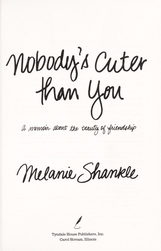 Cover for Nobody's cuter than you