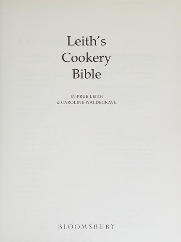 Cover for Leith's cookery bible