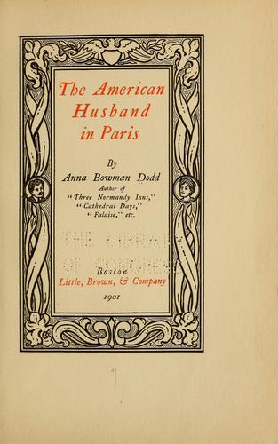 Cover for The American husband in Paris