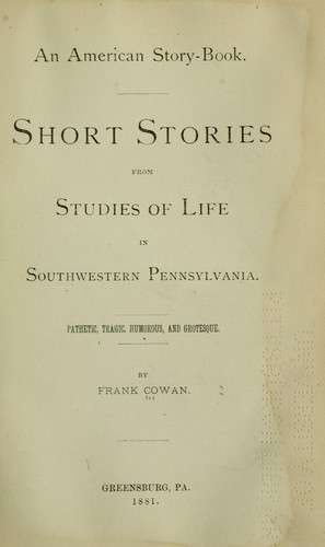 Cover for An American story-book.