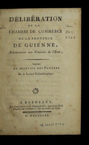 Cover for De libe ration
