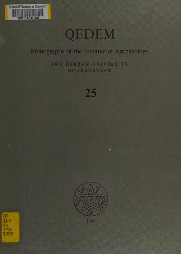 Cover for Excavations at Rehovot-in-the-Negev