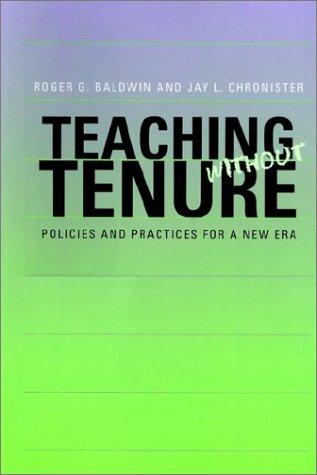 Cover for Teaching without Tenure