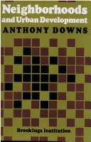 Cover for Neighborhoods and urban development