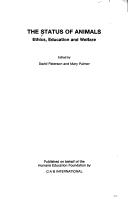 Cover for The Status of Animals