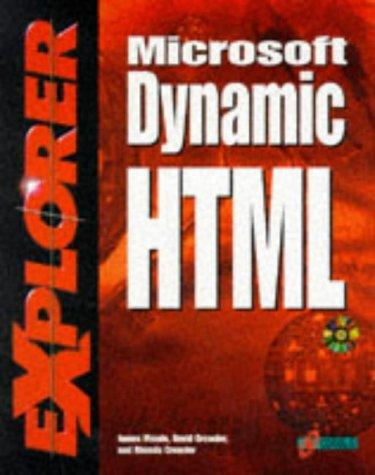 Cover for Microsoft Dynamic HTML explorer