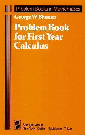 Cover for Problem book for first year calculus