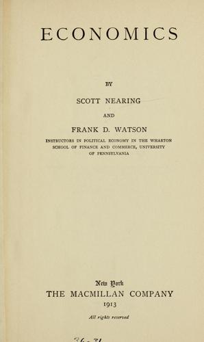 Cover for Economics