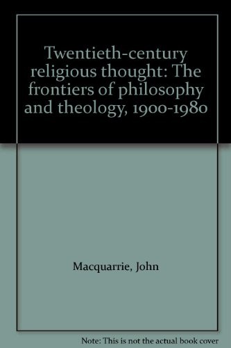 Cover for Twentieth-century religious thought