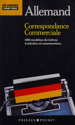 Cover for La Correspondance commerciale en allemand