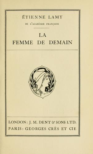 Cover for La femme de demain.