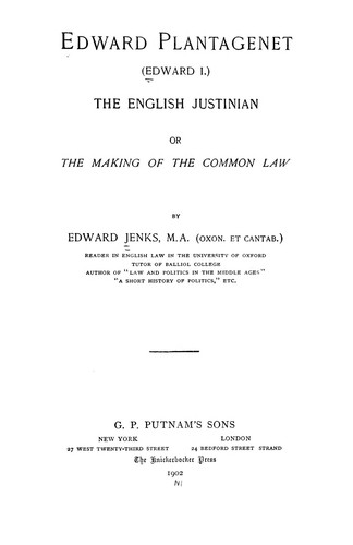 Cover for Edward Plantagenet