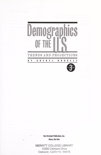 Cover for Demographics of the U.S.