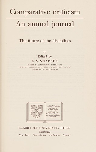 Cover for The Future of the disciplines