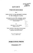 Cover for Rugby, Tennessee
