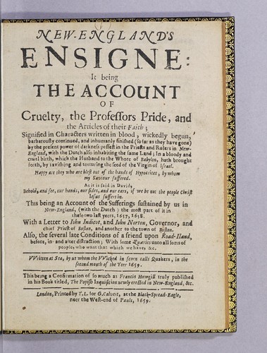 Cover for New-England's ensigne