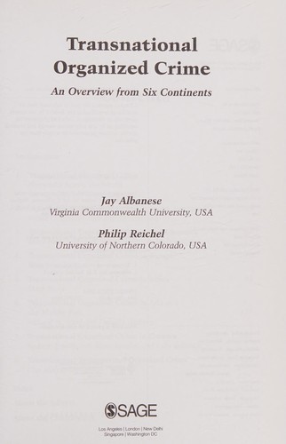 Cover for Transnational Organized Crime