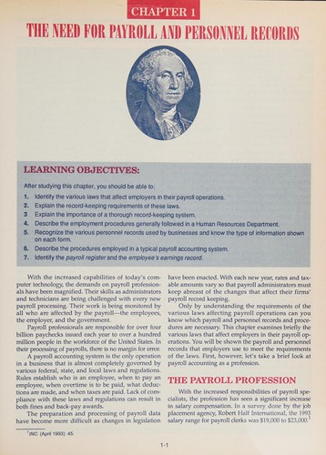 Cover for Payroll accounting