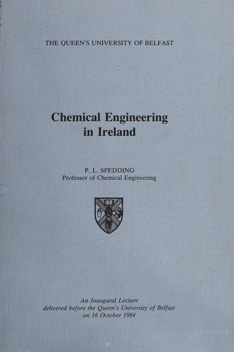 Cover for Chemical engineering in Ireland