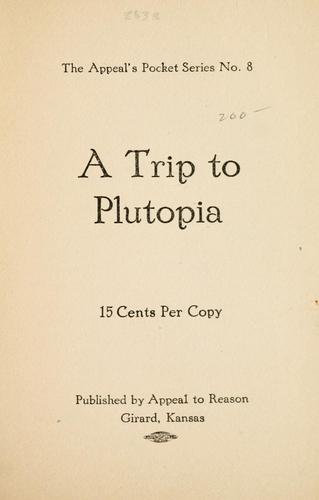Cover for A trip to Plutopia