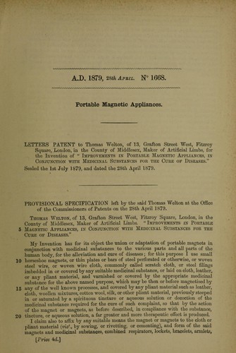 Cover for Portable magnetic appliances