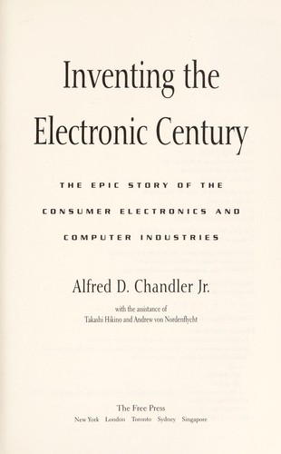 Cover for Inventing the electronic century