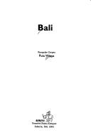 Cover for Bali