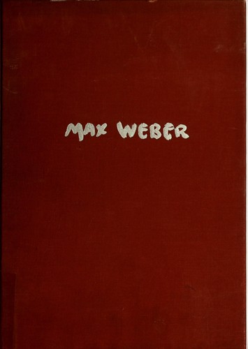 Cover for Max Weber